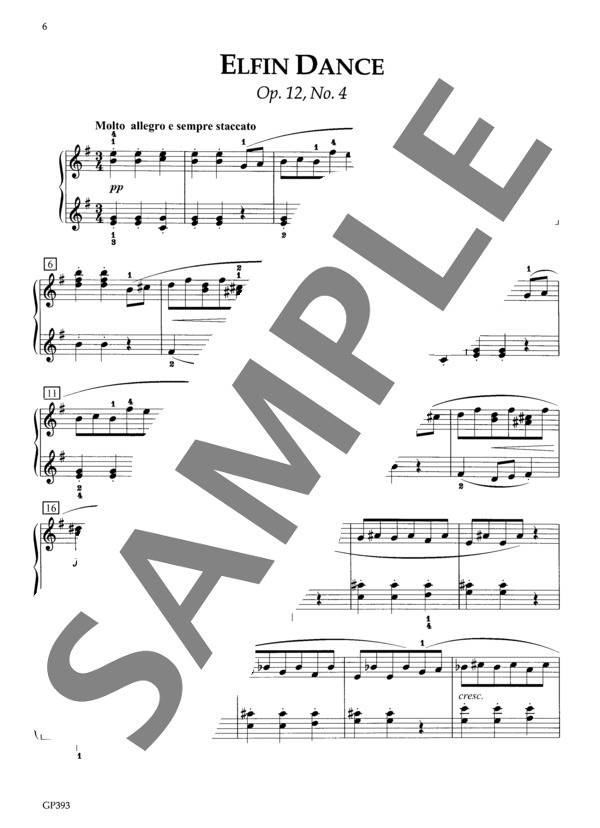 楽譜 妖精の踊り Op 12 4 エドヴァルド ハーゲルップ グリーグ ピアノソロ 初 中級 Piascore 楽譜ストア